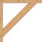 Ekena Millwork Traditional Block Smooth Bracket w/ Offset Brace, Western Red Cedar, 3 1/2"W x 24"D x 24"H BKT0402X24X24TRA05SWR - alternate 3